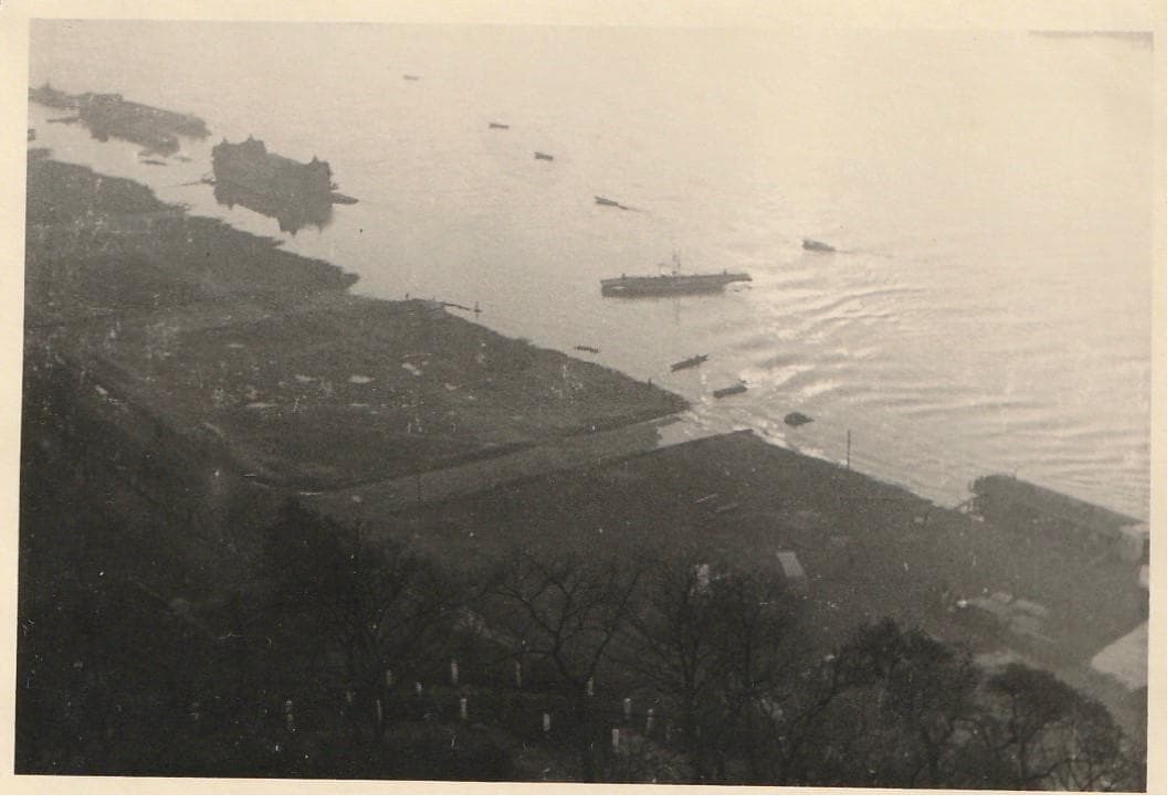 Panorama Grudziądza — widok z Góry Zamkowej na Wisłę i spichlerze